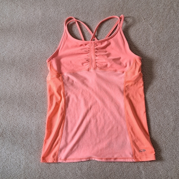 C9 By Champion Activewear Tank Women's XL Strappy Orange Workout Top - Picture 13 of 13